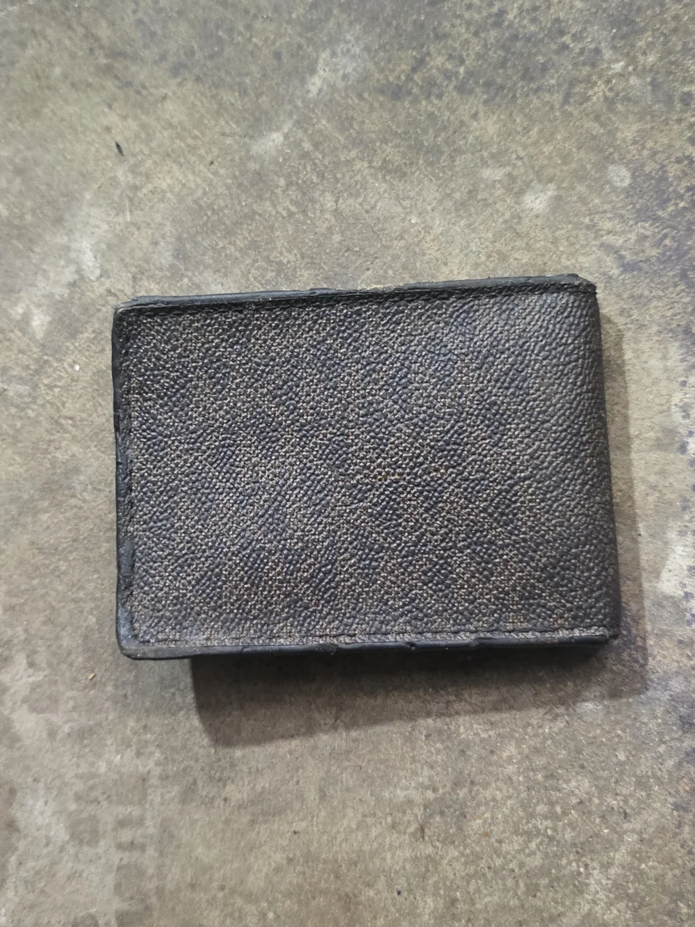 Michael Kors Brown Textured Leather Card Holder